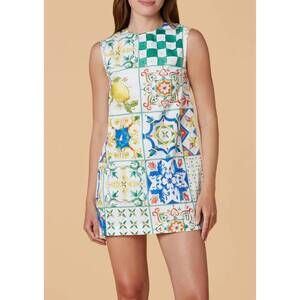 NEW OLIVIA DAR wynn sleeveless mini dress in multi